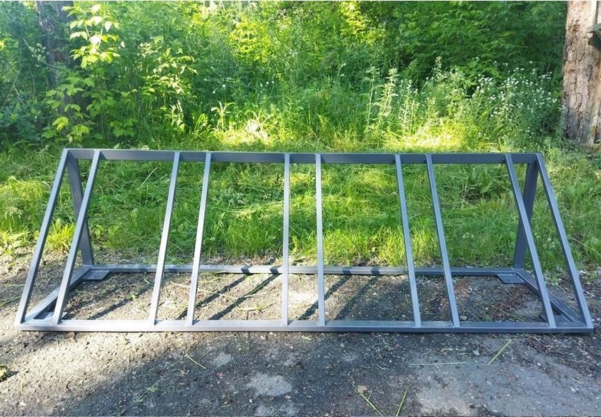 Велопарковка металева стаціонарна, паркування переднім колесом ( від 3 до 7 місць) &mdash; купити в Україні