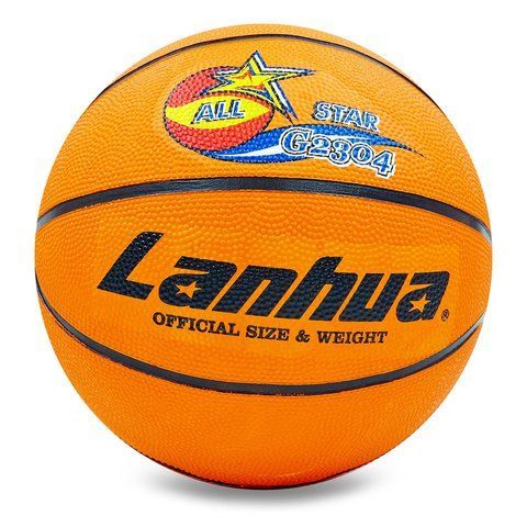 М'яч баскетбольний гумовий №7 LANHUA G2304 All star (гума, бутил, оранжевий) &mdash; купити в Україні