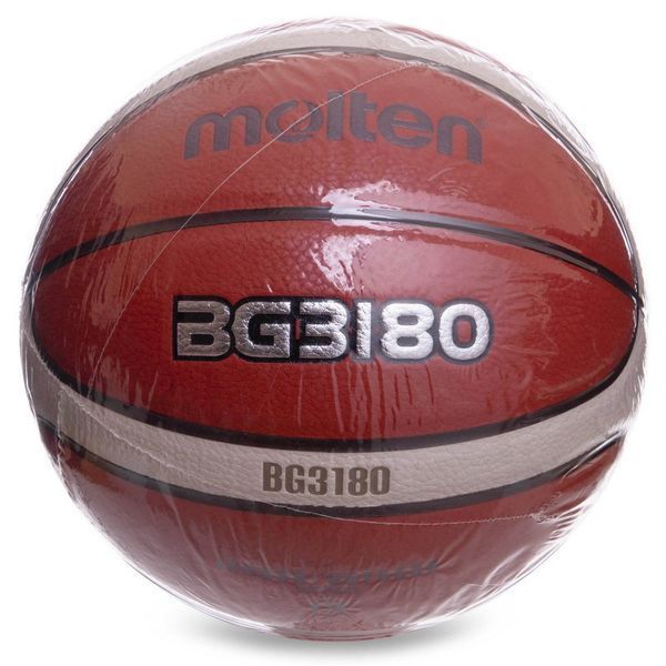 М'яч баскетбольний Composite Leather No6 MOLTEN B6G3180 жовтогарячий &mdash; купити в Україні