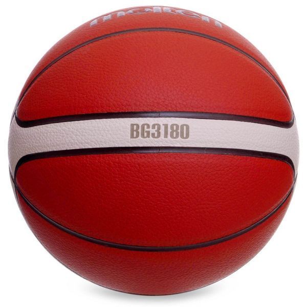 М'яч баскетбольний Composite Leather No6 MOLTEN B6G3180 жовтогарячий &mdash; купити в Україні