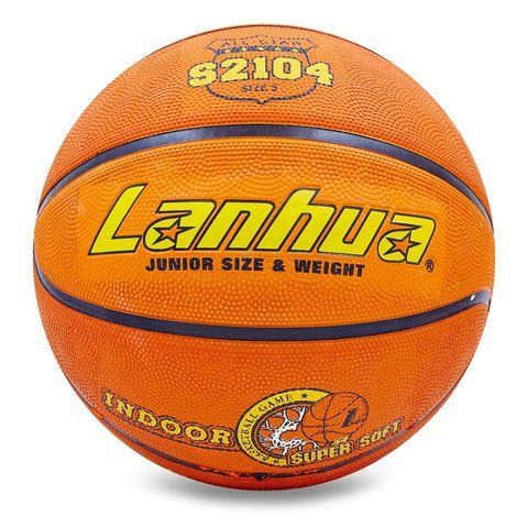 М'яч баскетбольний гумовий №5 LANHUA S2104 Super soft Indoor (гума, бутил, оранжевий) &mdash; купити в Україні