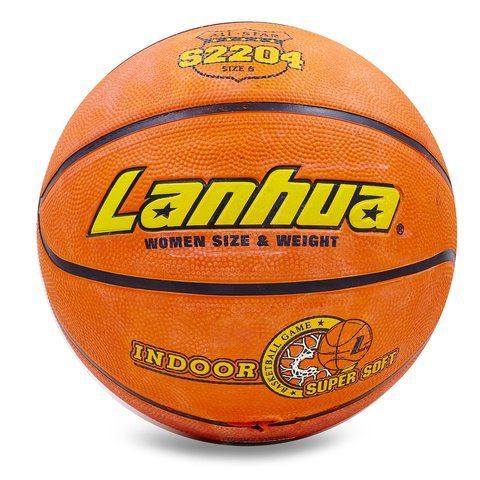 М'яч баскетбольний гумовий №6 LANHUA S2204 Super soft Indoor (гума, бутил, оранжевий) &mdash; купити в Україні