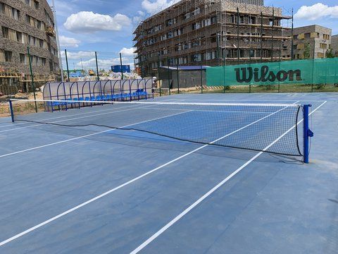Сітка для великого тенісу, Ячейка 4*4 см сталевий трос D=3,5 мм, &mdash; купити в Україні