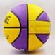 М'яч баскетбольний гумовий №7 SPALDING 83510Z NBA Team LA LAKERS (гума, бутил, жовтий-фіолетовий) &mdash; фото товару