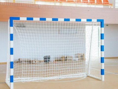 Ворота для мініфутбола та гандбола розбірні зі смугами (профіль 60*60 мм) &mdash; купити в Україні