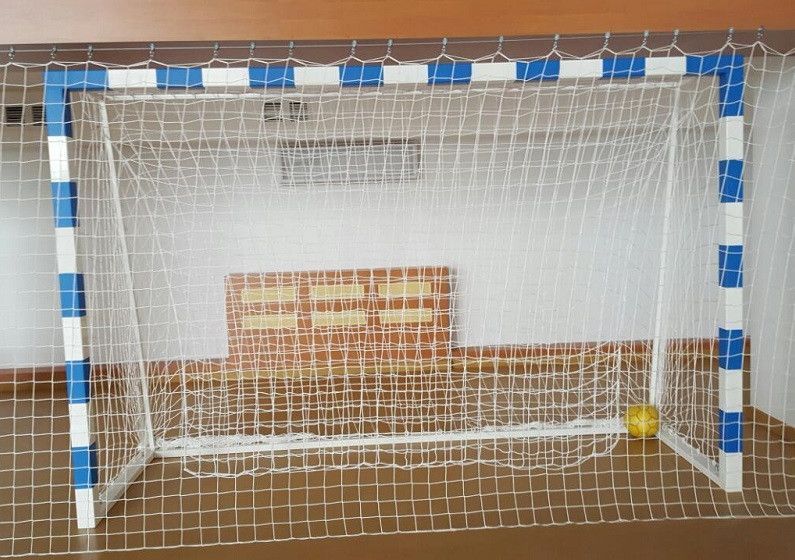 Ворота для мініфутбола та гандбола розбірні зі смугами (профіль 60*60 мм) &mdash; купити в Україні